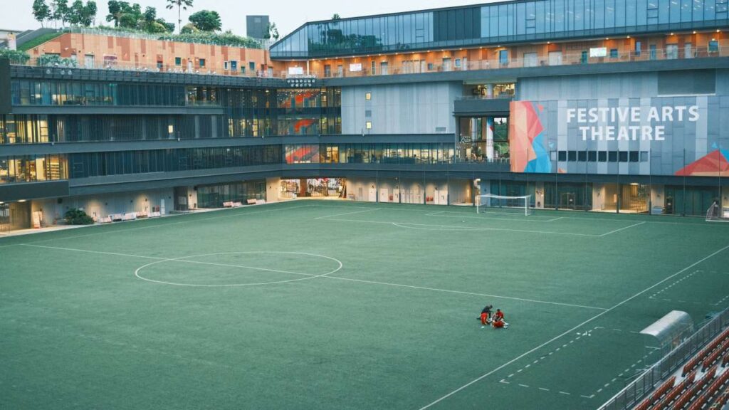 Football Pitch Tampines Hub Singapore